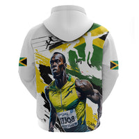 Jamaica Zip Hoodie Proud to be Lightning Bolt - Wonder Print Shop