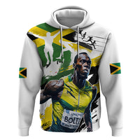 Jamaica Zip Hoodie Proud to be Lightning Bolt - Wonder Print Shop