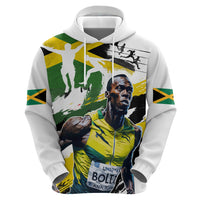 Jamaica Zip Hoodie Proud to be Lightning Bolt - Wonder Print Shop