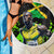 Jamaica Lightning Bolt Beach Blanket Proud of Jumieka Splash Style Black Color - Wonder Print Shop