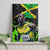 Jamaica Lightning Bolt Canvas Wall Art Proud of Jumieka Splash Style Black Color - Wonder Print Shop