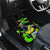 Jamaica Lightning Bolt Car Mats Proud of Jumieka Splash Style Black Color - Wonder Print Shop
