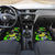 Jamaica Lightning Bolt Car Mats Proud of Jumieka Splash Style Black Color - Wonder Print Shop