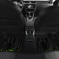 Jamaica Lightning Bolt Car Mats Proud of Jumieka Splash Style Black Color - Wonder Print Shop
