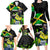 Jamaica Lightning Bolt Family Matching Long Sleeve Bodycon Dress and Hawaiian Shirt Proud of Jumieka Splash Style Black Color - Wonder Print Shop