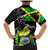 Jamaica Lightning Bolt Family Matching Mermaid Dress and Hawaiian Shirt Proud of Jumieka Splash Style Black Color - Wonder Print Shop