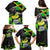 Jamaica Lightning Bolt Family Matching Puletasi and Hawaiian Shirt Proud of Jumieka Splash Style Black Color - Wonder Print Shop