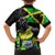 Jamaica Lightning Bolt Family Matching Summer Maxi Dress and Hawaiian Shirt Proud of Jumieka Splash Style Black Color - Wonder Print Shop