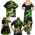 Jamaica Lightning Bolt Family Matching Summer Maxi Dress and Hawaiian Shirt Proud of Jumieka Splash Style Black Color - Wonder Print Shop