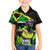 Jamaica Lightning Bolt Family Matching Summer Maxi Dress and Hawaiian Shirt Proud of Jumieka Splash Style Black Color - Wonder Print Shop