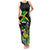 Jamaica Lightning Bolt Family Matching Tank Maxi Dress and Hawaiian Shirt Proud of Jumieka Splash Style Black Color - Wonder Print Shop