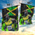 Jamaica Lightning Bolt Garden Flag Proud of Jumieka Splash Style Black Color - Wonder Print Shop