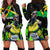 Jamaica Lightning Bolt Hoodie Dress Proud of Jumieka Splash Style Black Color