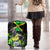 Jamaica Lightning Bolt Luggage Cover Proud of Jumieka Splash Style Black Color