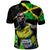 Jamaica Lightning Bolt Polo Shirt Proud of Jumieka Splash Style Black Color - Wonder Print Shop