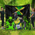 Jamaica Lightning Bolt Quilt Proud of Jumieka Splash Style Black Color - Wonder Print Shop