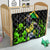 Jamaica Lightning Bolt Quilt Proud of Jumieka Splash Style Black Color - Wonder Print Shop