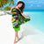 Jamaica Lightning Bolt Sarong Proud of Jumieka Splash Style Black Color - Wonder Print Shop