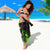 Jamaica Lightning Bolt Sarong Proud of Jumieka Splash Style Black Color - Wonder Print Shop