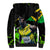 Jamaica Lightning Bolt Sherpa Hoodie Proud of Jumieka Splash Style Black Color - Wonder Print Shop