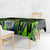 Jamaica Lightning Bolt Tablecloth Proud of Jumieka Splash Style Black Color - Wonder Print Shop