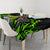 Jamaica Lightning Bolt Tablecloth Proud of Jumieka Splash Style Black Color - Wonder Print Shop