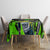 Jamaica Lightning Bolt Tablecloth Proud of Jumieka Splash Style Black Color - Wonder Print Shop