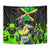 Jamaica Lightning Bolt Tapestry Proud of Jumieka Splash Style Black Color - Wonder Print Shop