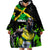 Jamaica Lightning Bolt Wearable Blanket Hoodie Proud of Jumieka Splash Style Black Color - Wonder Print Shop
