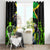 Jamaica Lightning Bolt Window Curtain Proud of Jumieka Splash Style Black Color - Wonder Print Shop