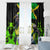 Jamaica Lightning Bolt Window Curtain Proud of Jumieka Splash Style Black Color - Wonder Print Shop