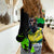 Jamaica Lightning Bolt Women Casual Shirt Proud of Jumieka Splash Style Black Color - Wonder Print Shop