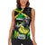 Jamaica Lightning Bolt Women Sleeveless Polo Shirt Proud of Jumieka Splash Style Black Color - Wonder Print Shop