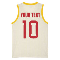 Custom Spain National Football Basketball Jersey Pinstripe Flag with Royal Crest