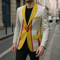 Custom Spain National Football Blazer Pinstripe Flag with Royal Crest