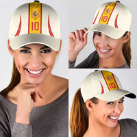 Custom Spain National Football Classic Cap Pinstripe Flag with Royal Crest