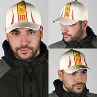 Custom Spain National Football Classic Cap Pinstripe Flag with Royal Crest