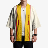 Custom Spain National Football Kimono Pinstripe Flag with Royal Crest