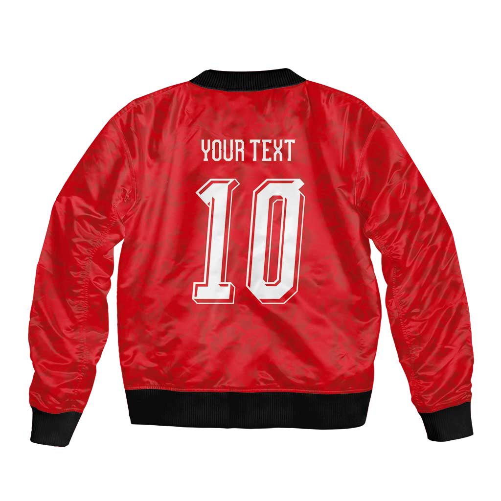 Custom Czech Football Bomber Jacket Glory 2026 Sporty Style