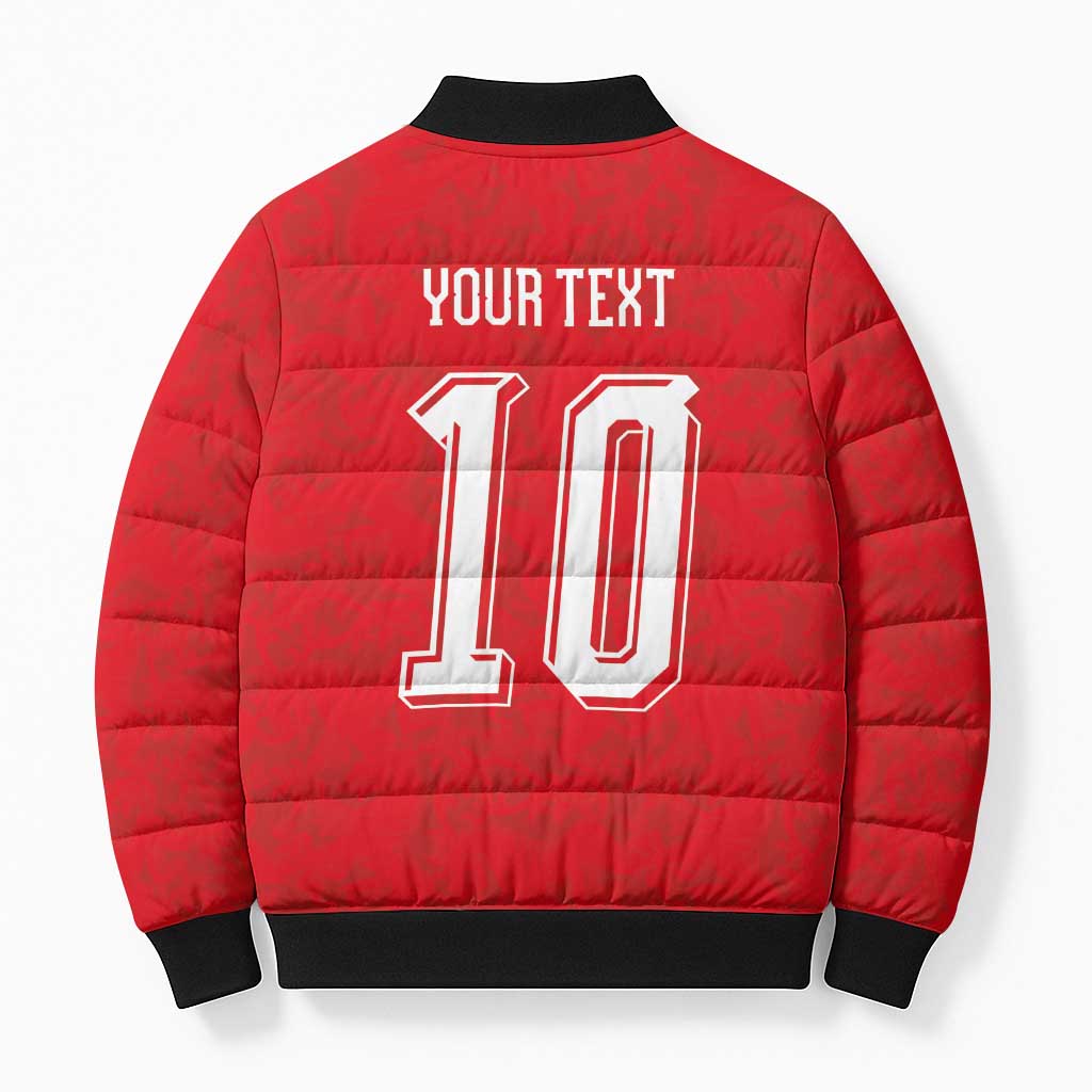 Custom Czech Football Bomber Puffer Jacket Glory 2026 Sporty Style