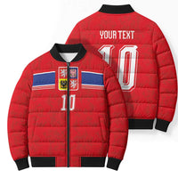 Custom Czech Football Bomber Puffer Jacket Glory 2026 Sporty Style