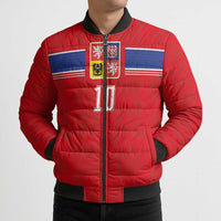 Custom Czech Football Bomber Puffer Jacket Glory 2026 Sporty Style