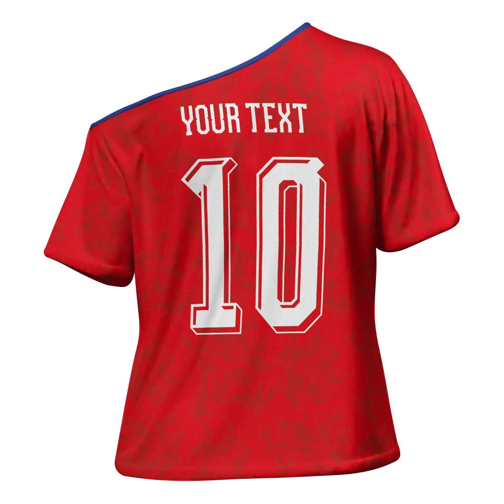 Custom Czech Football Cross Shoulder Shirt Glory 2026 Sporty Style