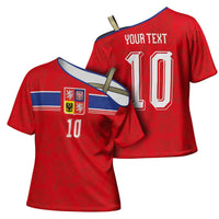 Custom Czech Football Cross Shoulder Shirt Glory 2026 Sporty Style