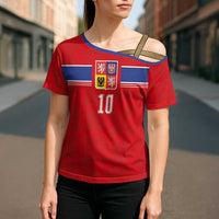 Custom Czech Football Cross Shoulder Shirt Glory 2026 Sporty Style