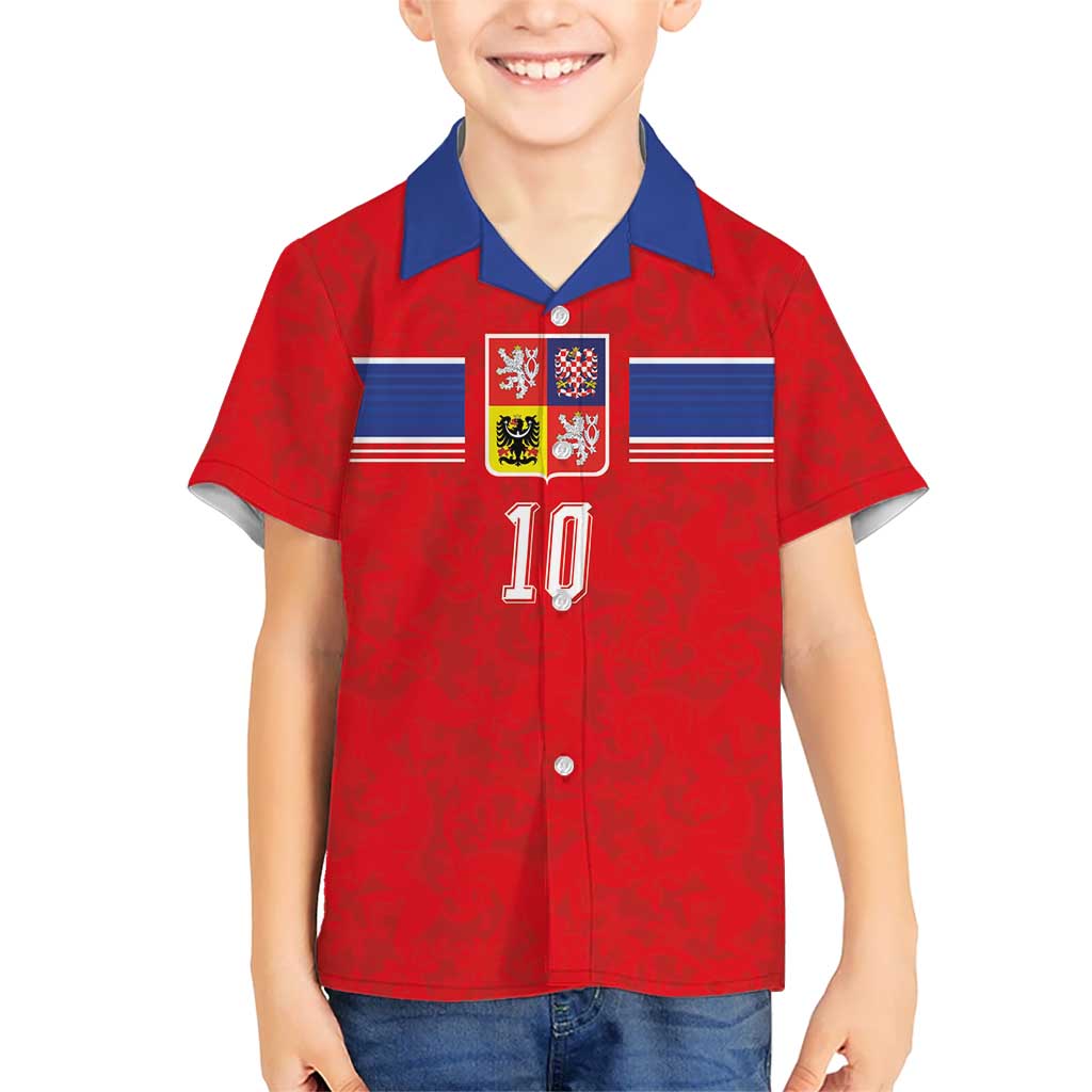 Custom Czech Football Kid Hawaiian Shirt Glory 2026 Sporty Style