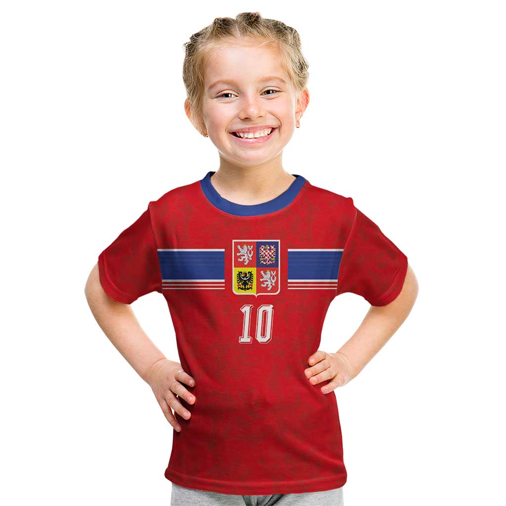 Custom Czech Football Kid T Shirt Glory 2026 Sporty Style