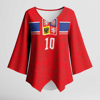 Custom Czech Football Kimono Sleeve Blouse Glory 2026 Sporty Style