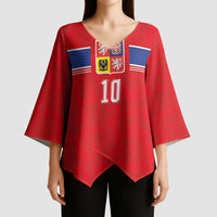 Custom Czech Football Kimono Sleeve Blouse Glory 2026 Sporty Style