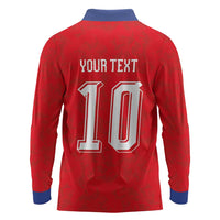 Custom Czech Football Long Sleeve Polo Shirt Glory 2026 Sporty Style